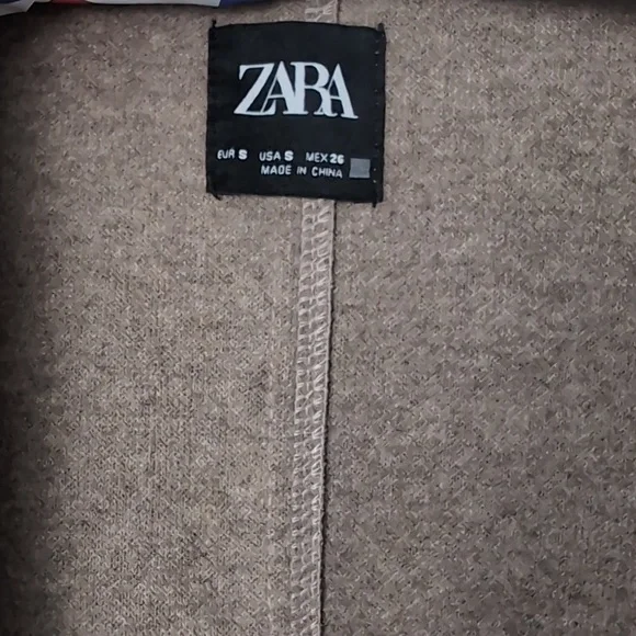 Zara Womens Tan Coat Size Small - Picture 4 of 6